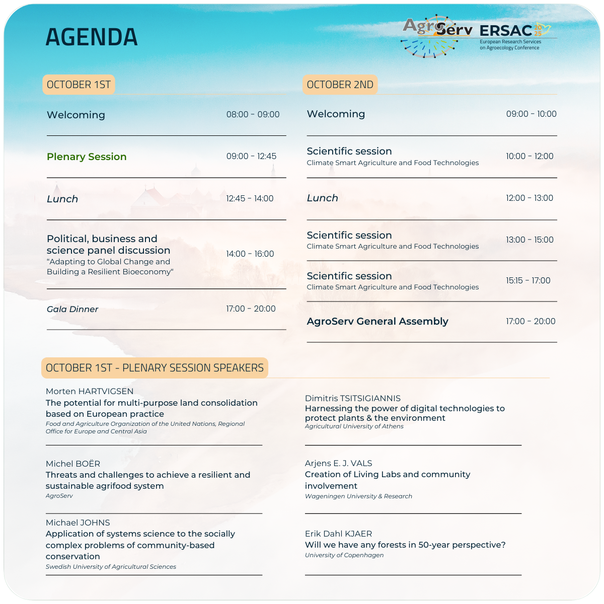 agenda ERSAC25